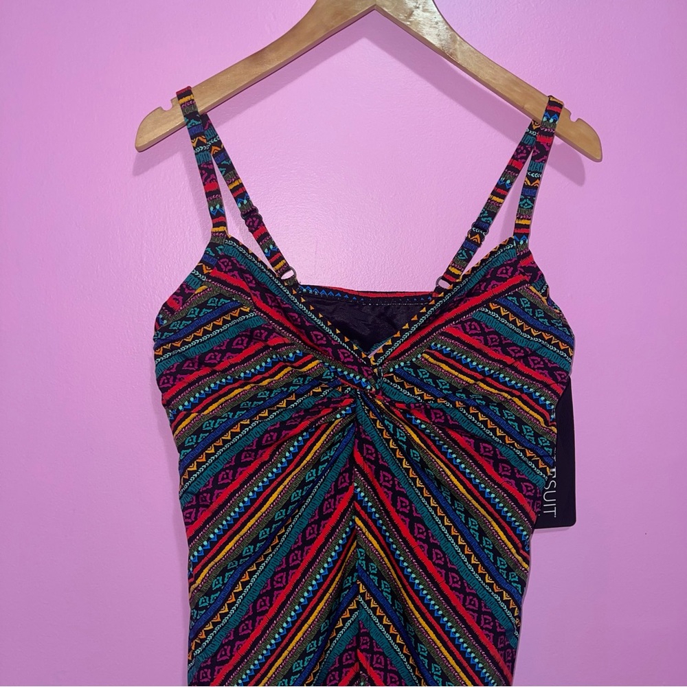 Miraclesuit‎ Raya De Sol Tankini Top Women’s 14 NWT Underwire Control NWT - Picture 4 of 13